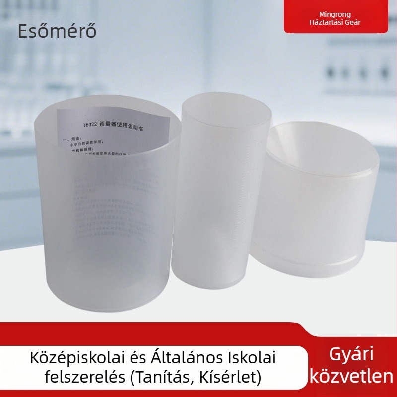 Esőmérő kísérleti készlet fizikai oktatáshoz (műanyag, többfunkciós, nem elektromos, 7–14 éveseknek)