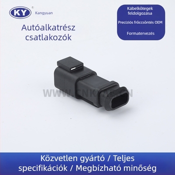 Autócsatlakozó DTP04-2 / DJK7021A-2.5-11, ipari műanyag szigetelőanyaggal, autóhoz