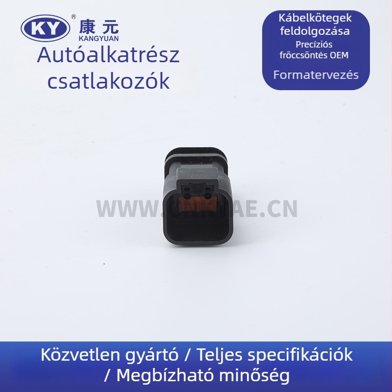 Autócsatlakozó DTP04-2 / DJK7021A-2.5-11, ipari műanyag szigetelőanyaggal, autóhoz