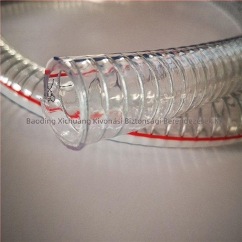 Xichuang Vészhelyzeti Mentőcső, Megvastagított PVC, Magas Nyomású Cső, Átlátszó, Acél Szál Erősített, Vákuum/Negatív Nyomás Kompatibilis