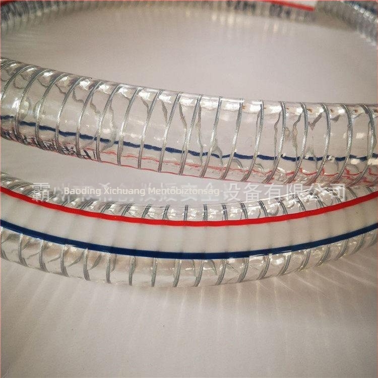 Xichuang Vészhelyzeti Mentőcső, Megvastagított PVC, Magas Nyomású Cső, Átlátszó, Acél Szál Erősített, Vákuum/Negatív Nyomás Kompatibilis