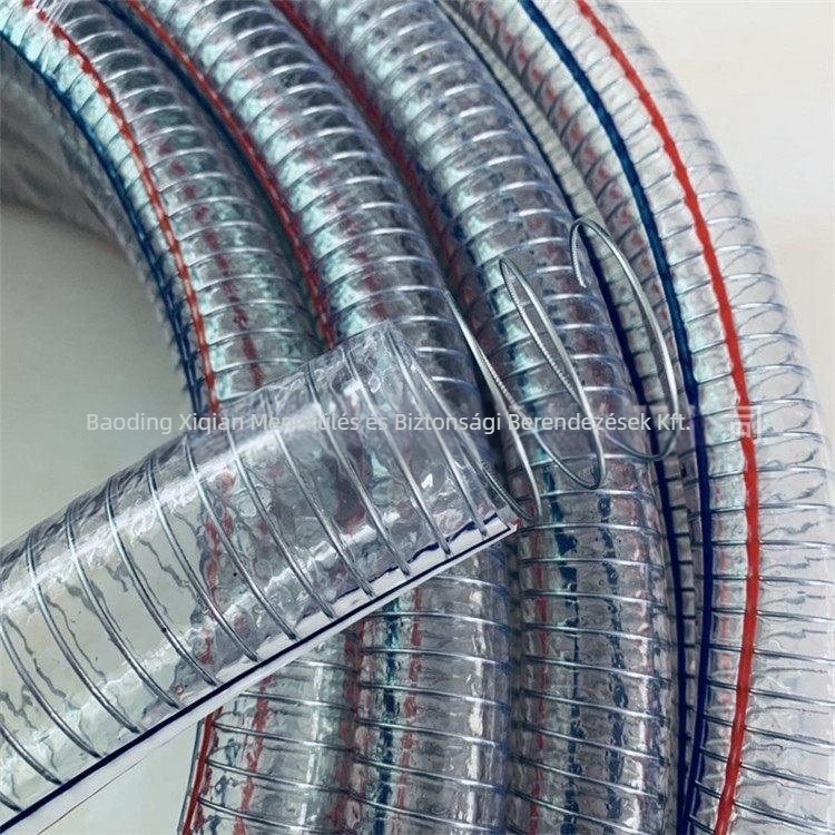 Vészhelyzeti mentőcső: vákuum-negatív nyomású acélhuzal, átlátszó cső, magasnyomású lágyvízcső, fagyálló, megerősített műanyag