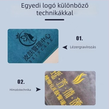 Logoval ellátott luxus Spa törölköző készlet kozmetikai szalonok számára, bőrápolási törölköző és fejkendő törölköző