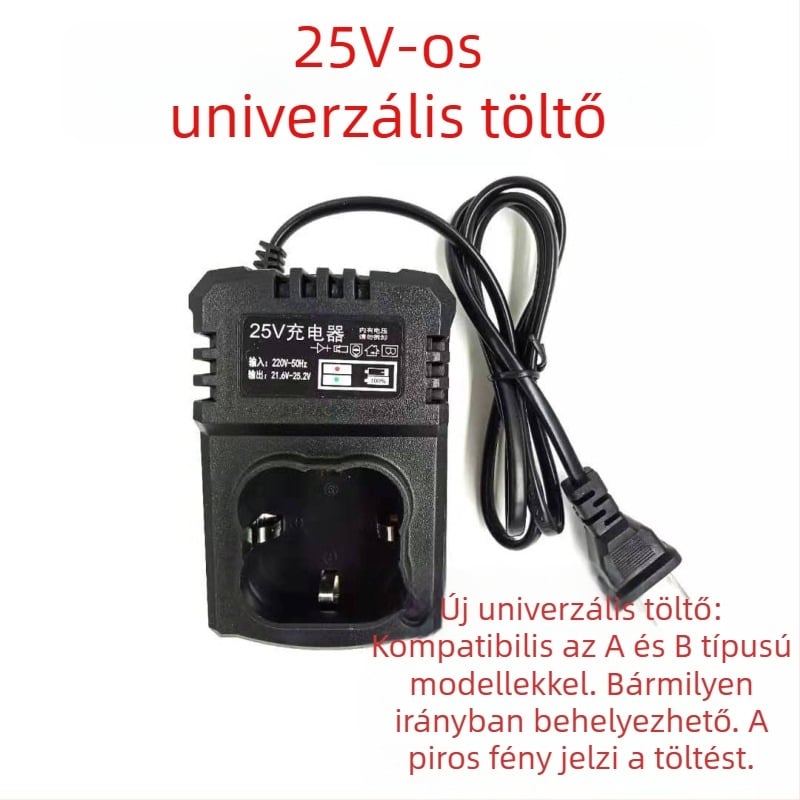 Kézi fúró akkumulátoros töltő — 36V, univerzális töltő