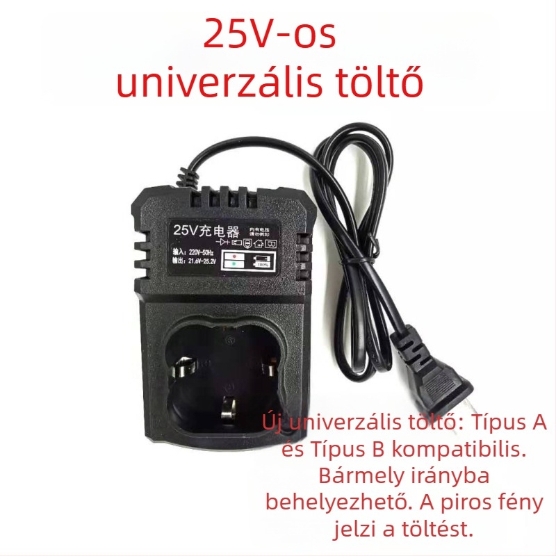 Kézi fúró akkumulátoros töltő — 36V, univerzális töltő