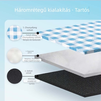 Magas minőségű pongee szövet, kényelmes és kopásálló kültéri piknik matrac, hordozható, géppel mosható, nedvességálló, ultrahangos piknik matrac