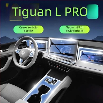 VW Tiguan L navigációs kijelzővédő fólia – TPU, Testreszabás nélkül, Ajándék: Egyéb
