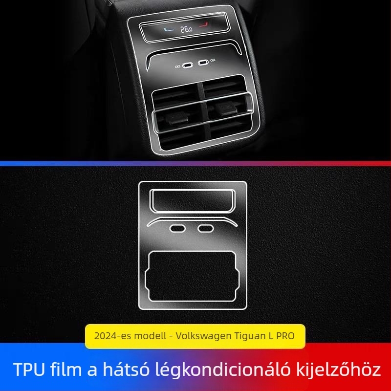 VW Tiguan L navigációs kijelzővédő fólia – TPU, Testreszabás nélkül, Ajándék: Egyéb