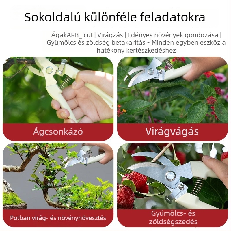 Airuidun gyümölcsfa metszőolló, kerti erőfeszítést megkönnyítő eszköz, vastag ágakhoz