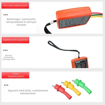 AC fázismérő és fázisseq-tesztelő háromfázisú rendszerekhez, 600 V, SP852B modell