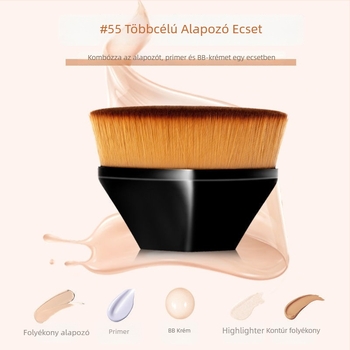 Alapozó ecset nylon szálakkal, műanyag nyele, 2 cm hosszú sörtékkel, teljes hossz 6 cm