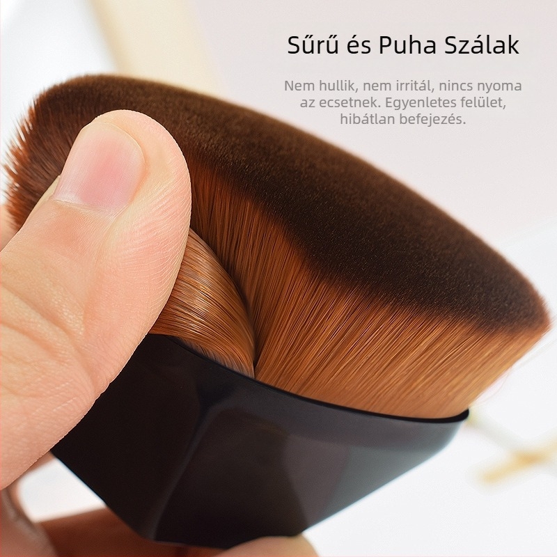 Alapozó ecset nylon szálakkal, műanyag nyele, 2 cm hosszú sörtékkel, teljes hossz 6 cm