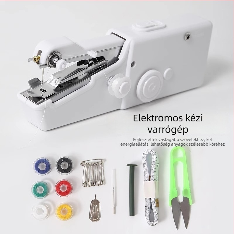 Defu elektronikus kézi otthoni varrógép, hordozható, egyszerű stílus