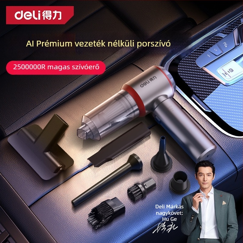 Kétfunkciós autó- és otthoni porszívó, kézi, vezeték nélküli, 7.4V, 120W, 4000Pa szívás