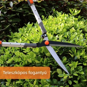 Baobang sövényvágó olló, hosszú nyele, masszív kivitel, SK5 acél