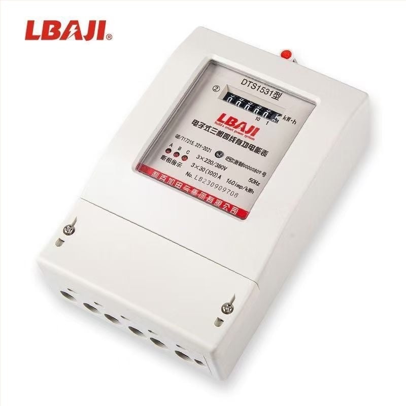 DTS1531 Háromfázisú négyvezetékes aktív energia-mérő, 380V, 100A