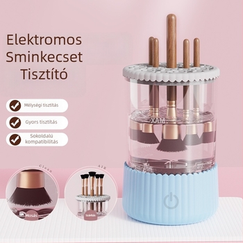Sminkecset tisztító USB-s működtetéssel, automata tisztítás, gyors száradás, nettó 250 g, megfelelő sminkecsetekhez