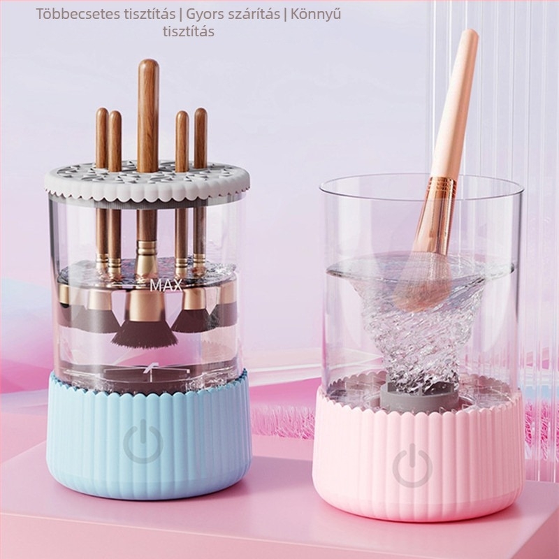 Sminkecset tisztító USB-s működtetéssel, automata tisztítás, gyors száradás, nettó 250 g, megfelelő sminkecsetekhez