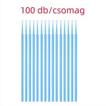 LIDDY Szempillák tisztító pamutpálca nylon spirál kefével, 100 ml
