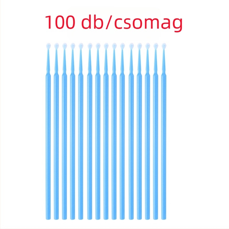 LIDDY Szempillák tisztító pamutpálca nylon spirál kefével, 100 ml