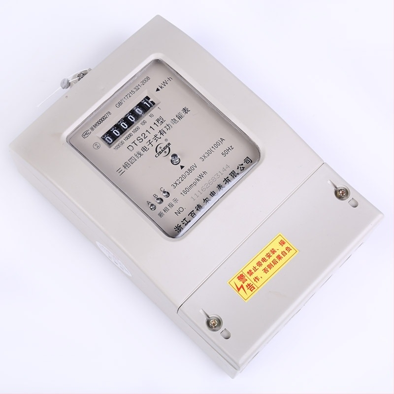 Háromfázisú négyvezetékes aktív elektronikus energiamérő Zhe De Bader