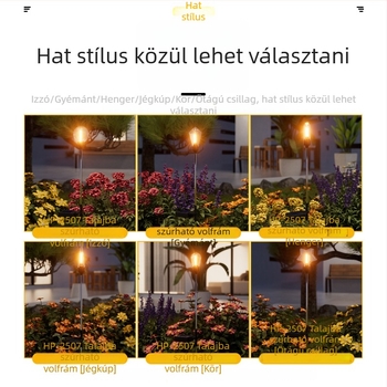 Napelemes kültéri világítás kerthez és tájhoz, vízálló gyeplámpák
