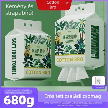 Függő arc törölköző tisztításhoz, 100% pamut, vastagított, 680 g