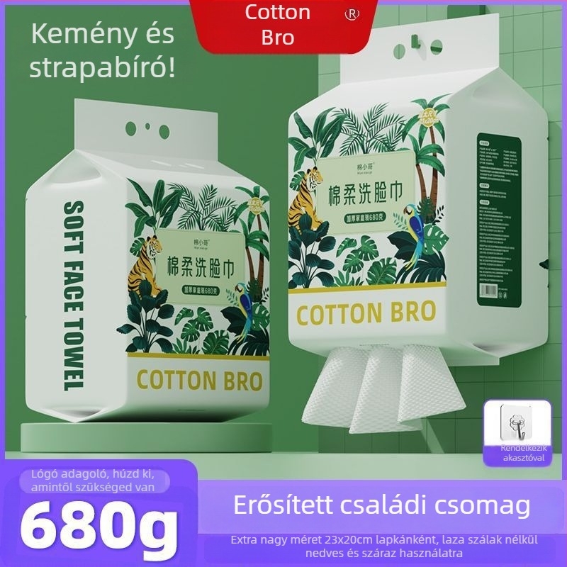 Függő arc törölköző tisztításhoz, 100% pamut, vastagított, 680 g