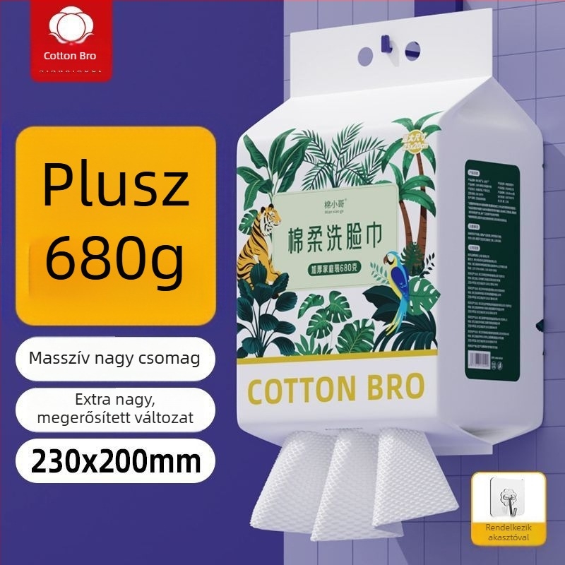 Függő arc törölköző tisztításhoz, 100% pamut, vastagított, 680 g