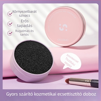 GECOMO Sminkecset Tisztító Doboz – gyors tisztítás, nem kell mosni, száraz tisztítás