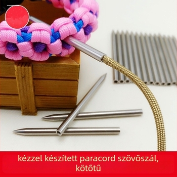 Rozsdamentes acél kötőtűkészlet – kézzel készített, DIY karkötők és ékszerekhez való kiegészítők
