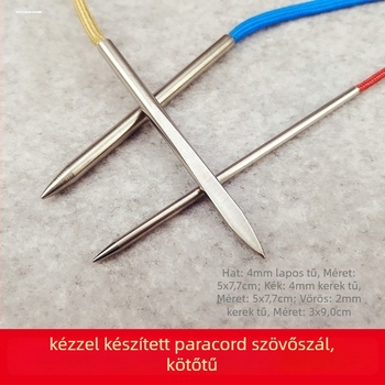 Rozsdamentes acél kötőtűkészlet – kézzel készített, DIY karkötők és ékszerekhez való kiegészítők