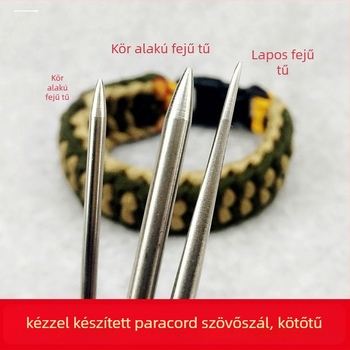 Rozsdamentes acél kötőtűkészlet – kézzel készített, DIY karkötők és ékszerekhez való kiegészítők