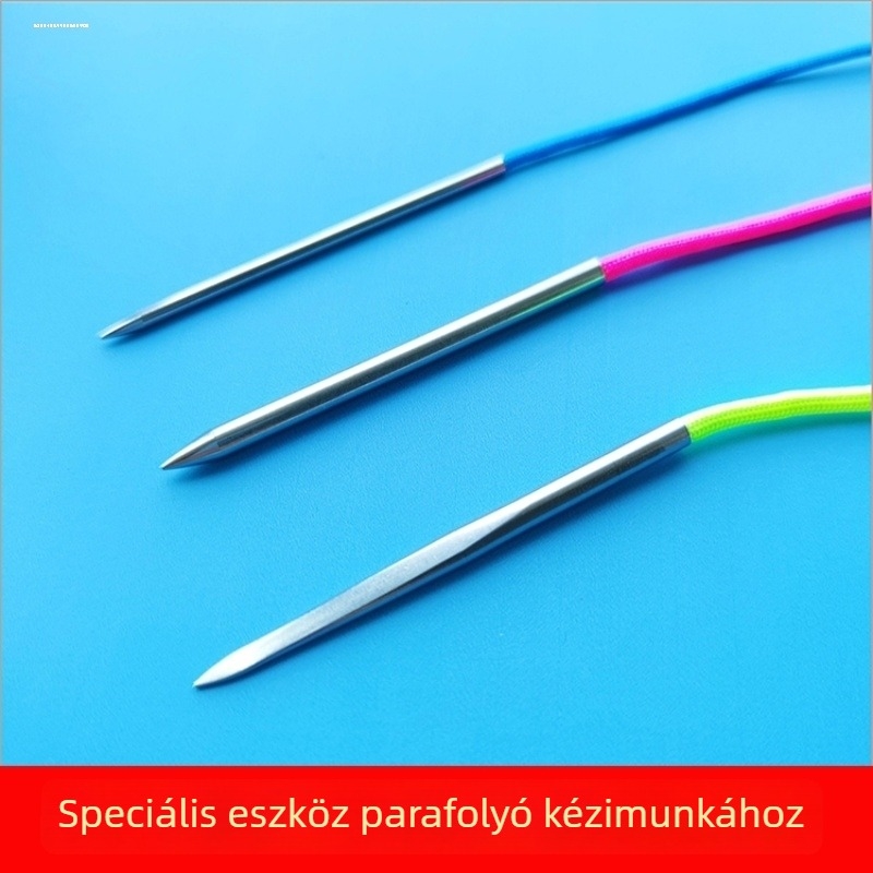 Rozsdamentes acél kötőtűkészlet – kézzel készített, DIY karkötők és ékszerekhez való kiegészítők