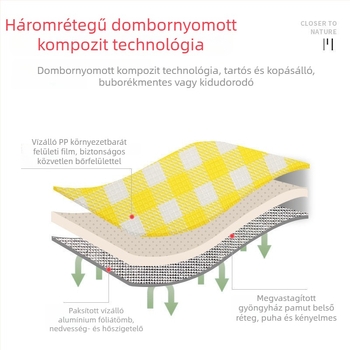 Kültéri nedvességálló matrac, vastagított, hordozható és összecsukható, EVA-alumínium fóliás kemping matrac, vízálló és hidegálló