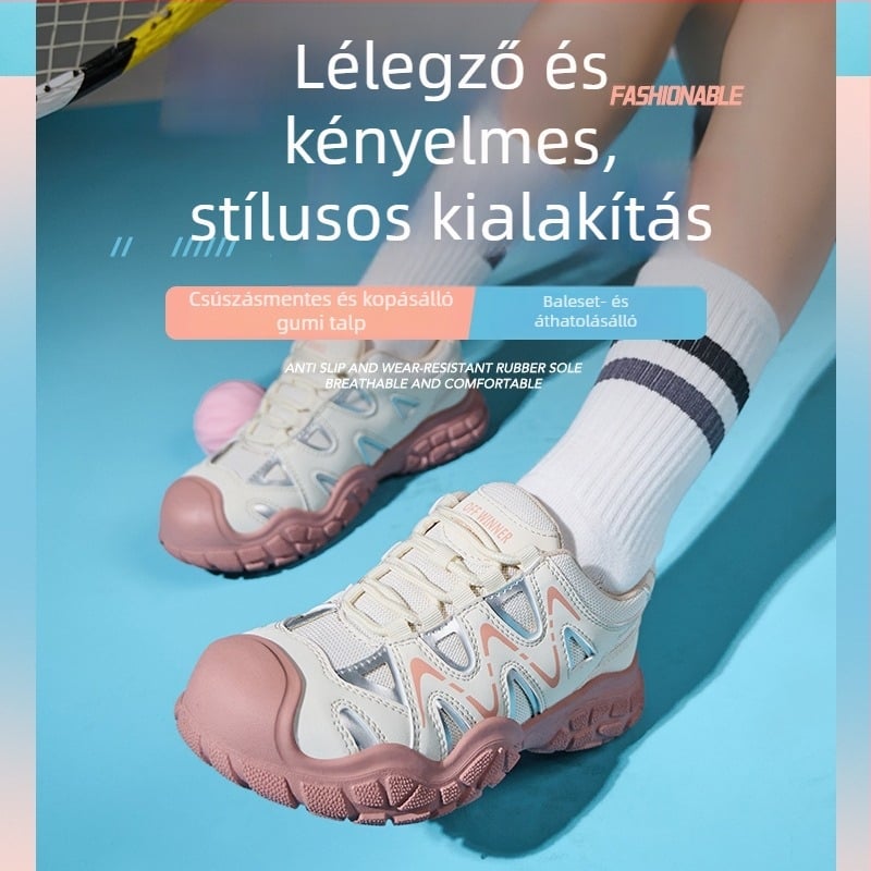 Ütés- és átszúrás elleni védőcipő, szigetelt, könnyű, hálós felsőrész, műanyag–acél orrvédő.