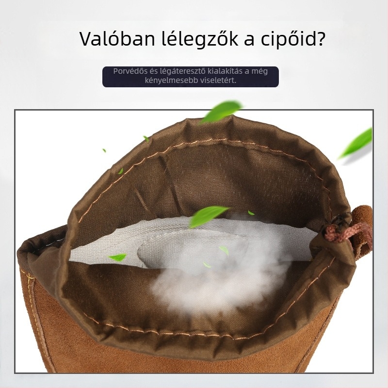 Férfi biztonsági bakancs acélorrúval, magas felső, ütés- és átszúrásálló, PU talp