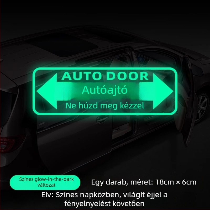 MPV külső felületére lézeres fényvisszaverő matrica — dekoratív és figyelmeztető