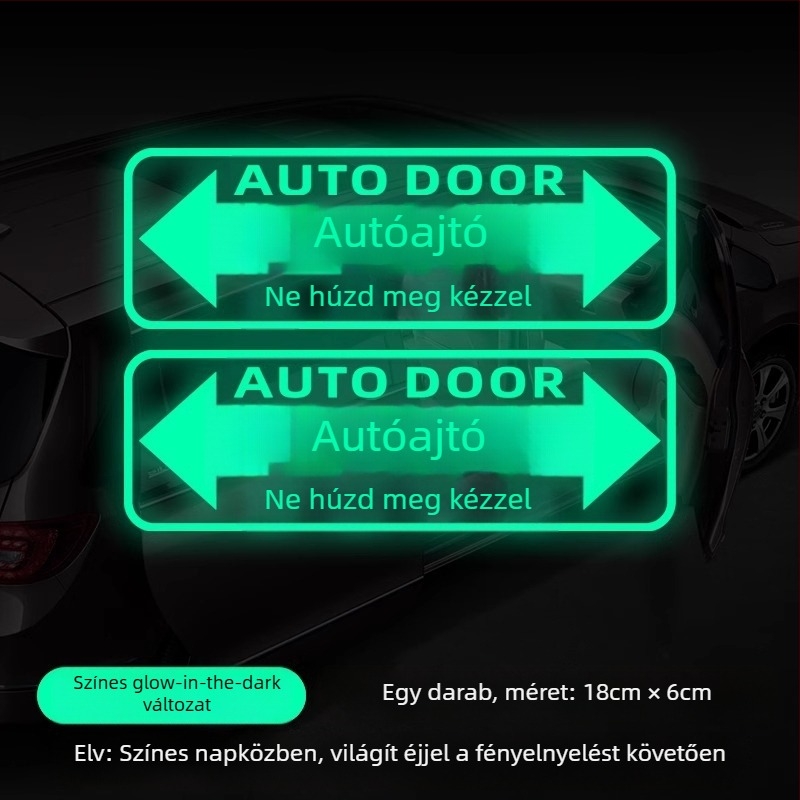 MPV külső felületére lézeres fényvisszaverő matrica — dekoratív és figyelmeztető