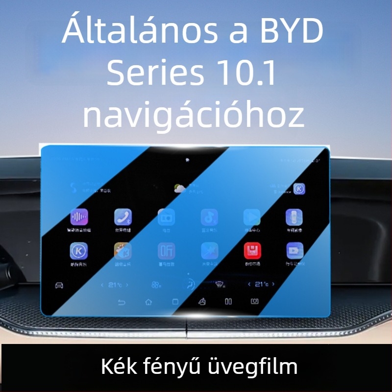 BYD Song Pro DMI navigációs képernyő védőüveg — Protector Pioneer; edzett üveg; BYD-kompatibilis; navigációs kijelzőhöz; hőmérséklet- és karcállóság