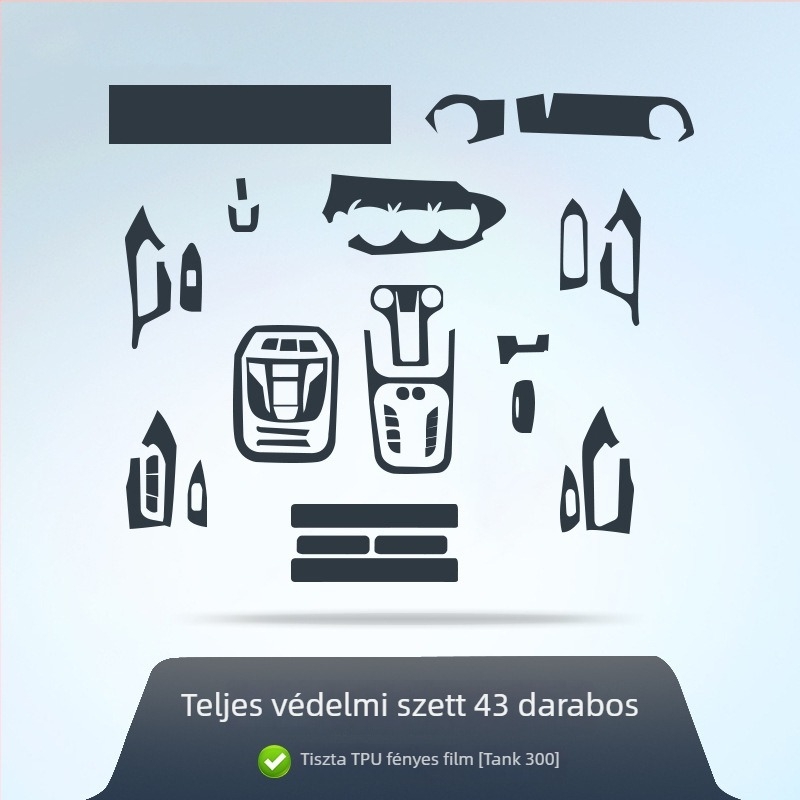 Tank 300 belső központi panel TPU védőfilm — anti-karcolás, anti-szennyeződés, logó nyomtatás, testreszabható márka