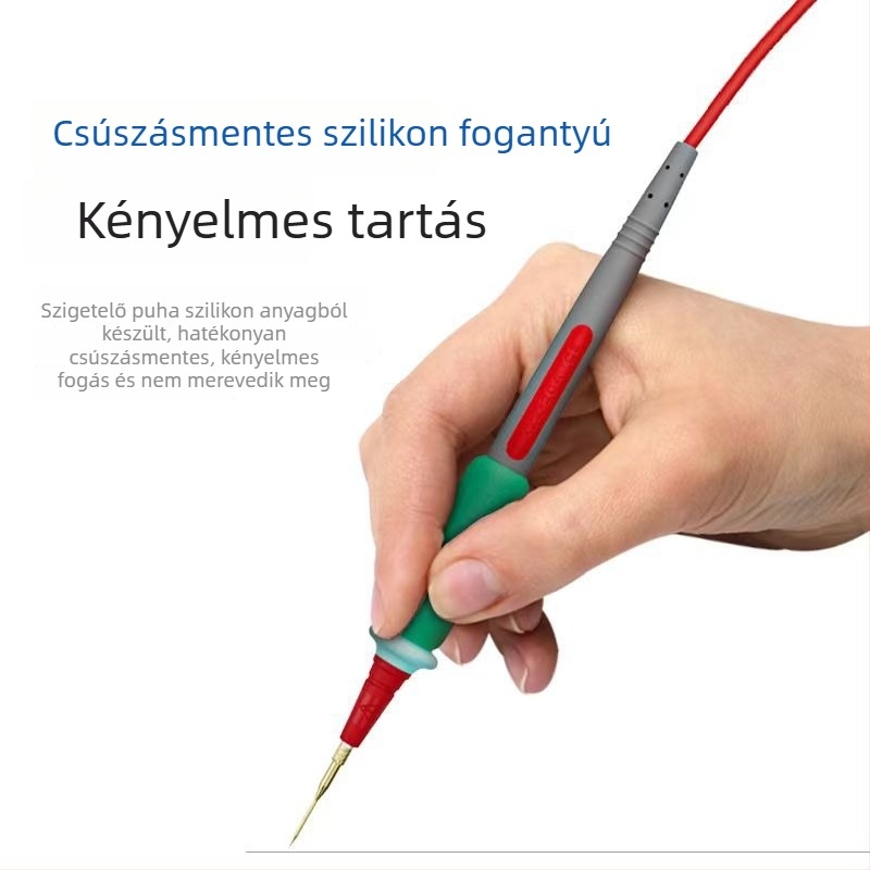 Toll-stílusú multiméter mérővezeték – extrafin hegy, digitális mutató, feszültség és áram mérése, 20A