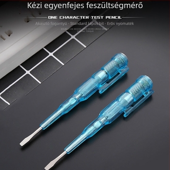 Villanyszerelőknek szánt feszültség-teszt toll intelligens érzékeléssel, fényes kijelzővel és többfunkciós detektálással – csavarhúzóval