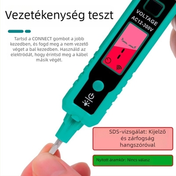 NT-320-C elektromos teszt toll elektromérnököknek — multifunkciós teszter a folytonosság és a szivárgó áram mérésére, intelligens induktív érzékelés, digitális kijelző