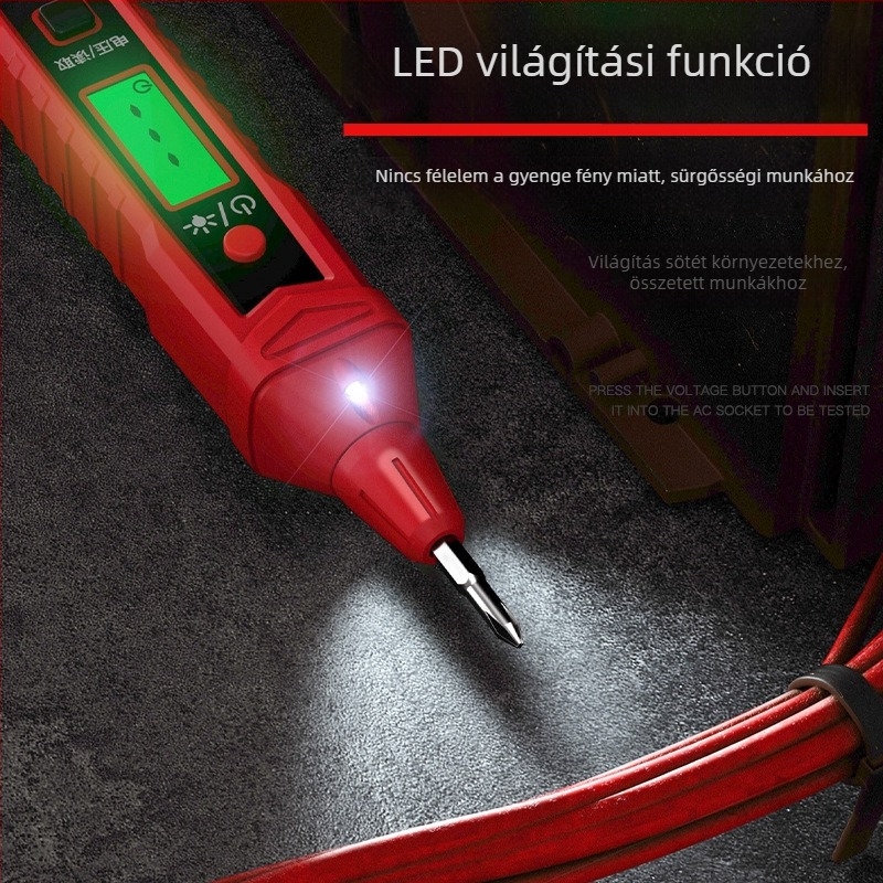 Arrizo többfunkciós elektromos toll teszter a kapcsolatok felderítésére és a fázis/semleges vezetők azonosítására – professzionális felhasználás