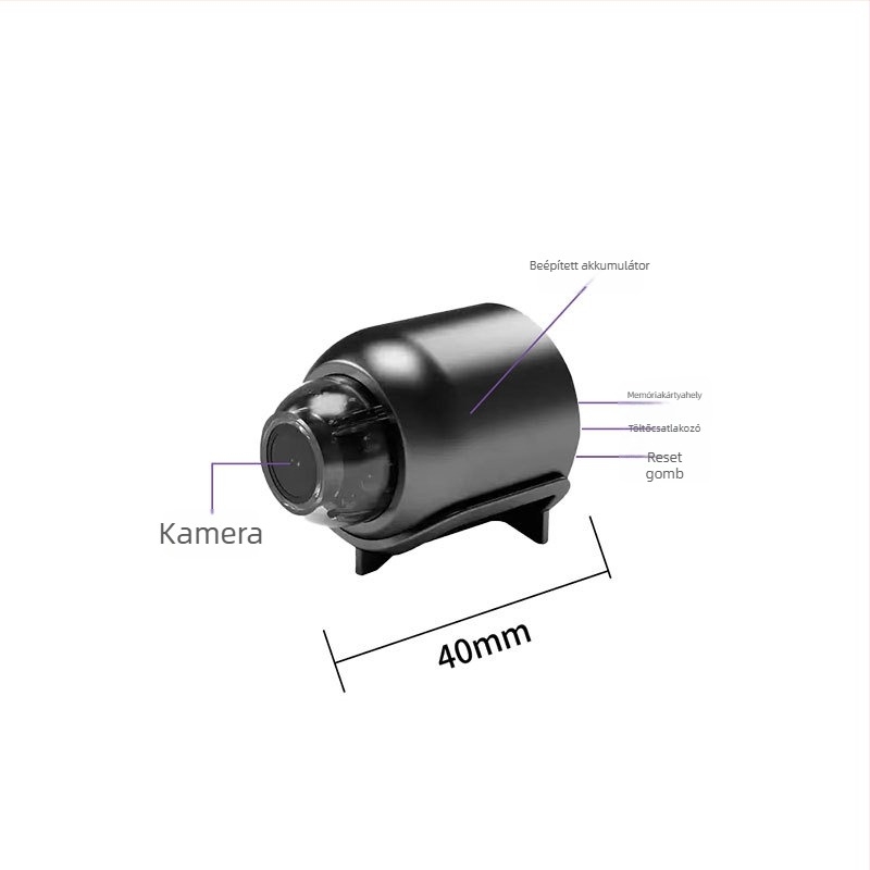 Beltéri vezeték nélküli Wi-Fi kamera, 1080p, 3,6 mm objektív, IR éjjellátás akár 10 m, működési hőmérséklet -25°C-tól 60°C-ig
