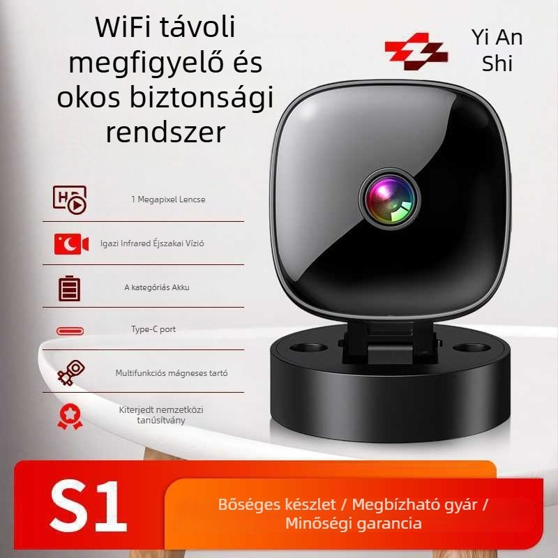 Beltéri vezeték nélküli Wi-Fi kamera, 1080p, 3,6 mm objektív, IR éjjellátás akár 10 m, működési hőmérséklet -25°C-tól 60°C-ig