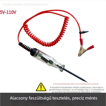 Feszültségmérő toll digitális kijelzővel, univerzális PCB- és autóteszter, 5V–120V