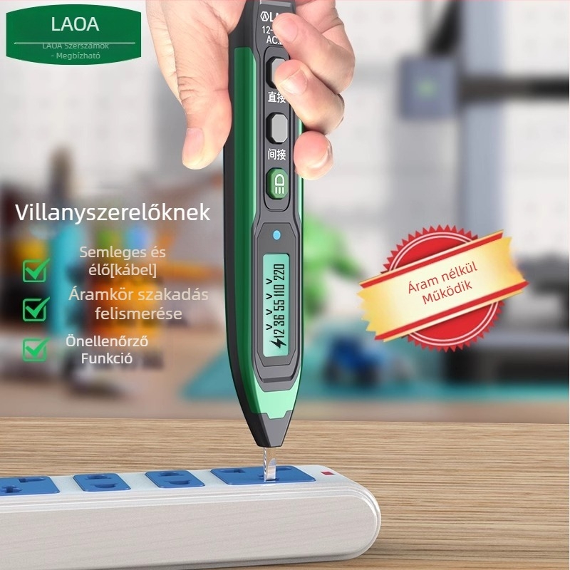Old A Tools feszültség-tesztelő csavarhúzó digitális kijelzővel, indukciós mérés, otthoni használatra