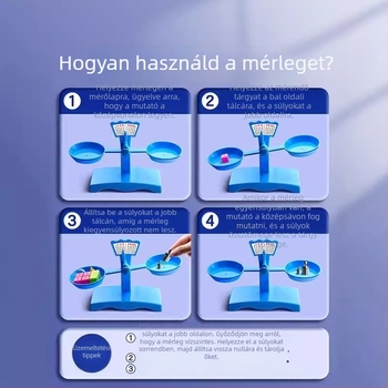 Tudományos kis kísérleti készlet mérleg játék – frissített változat; tartalmazza a nyolc bolygó tanuló eszközét; műanyag kivitel; alkalmas 7–14 éveseknek